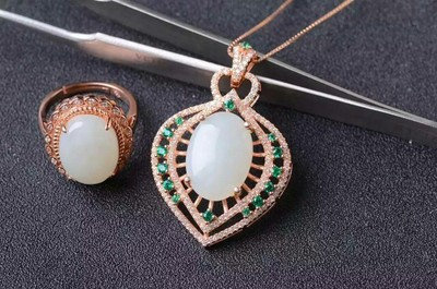 天然和田玉套裝 傳世之珍，東方雅韻